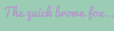 Image with Font Color B39ACD and Background Color 9ACDB3